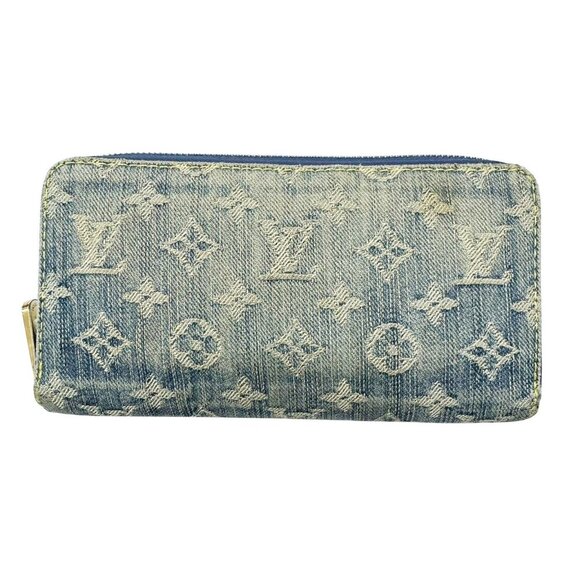 LOUIS VUITTON Blue Monogram Wallet - Picture 1 of 16